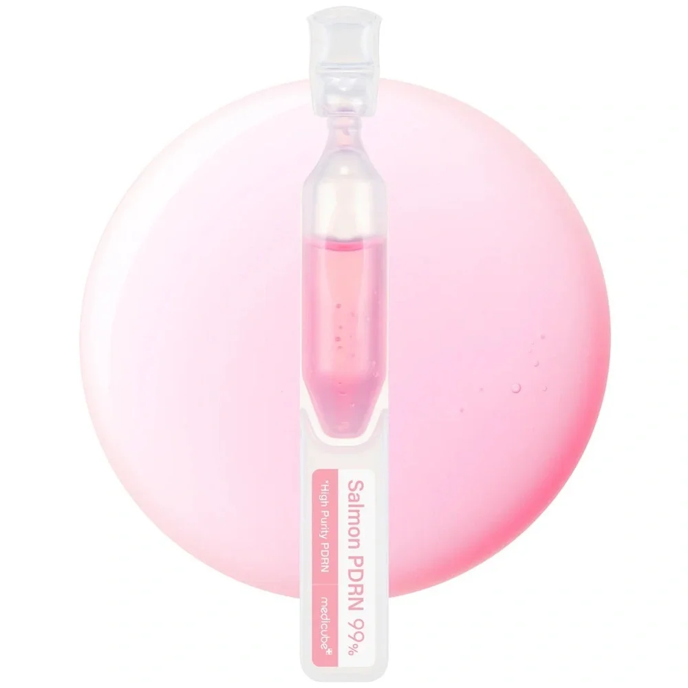 NEW MEDICUBE Salmon Pink PDRN 99% Revitalizing Ampoules - Intensive Skin Serum